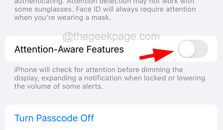 Attention Aware Features Turn Off 11zon