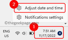 Adjust Date Time Min