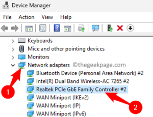Device Manager Network Adapters Ethernet Driver Min