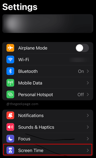 Screen Time Settings Min