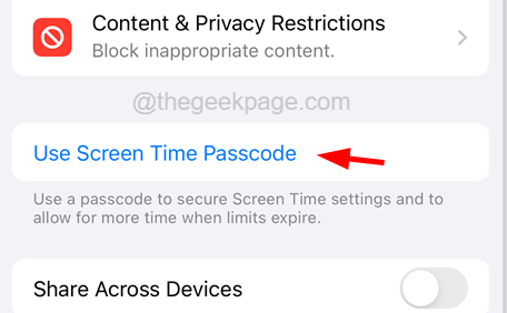 Use Screen Time Passcode 11zon