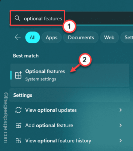 Optional Features Min
