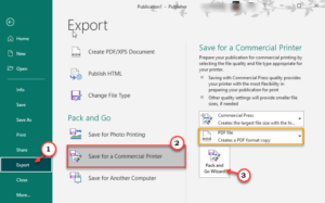 Microsoft Publisher won't save files as PDF in Windows 10 / 11 Fix