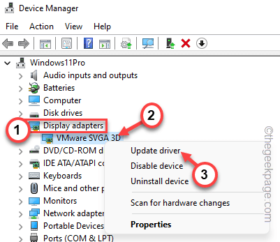 Update The Display Driver Min