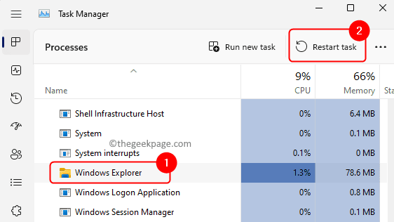 Task Manager Windows Explorer Restart Task Min