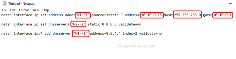 How To Change IP Address Automatically Using Batch File In Windows 10