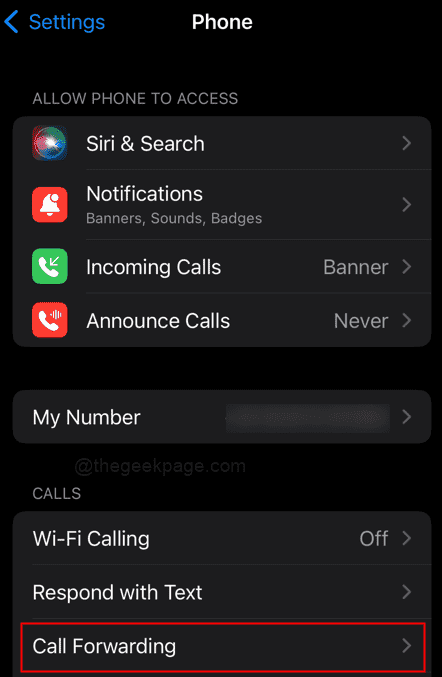 Phone Call directly going to Voicemail instead of ringing in iPhone