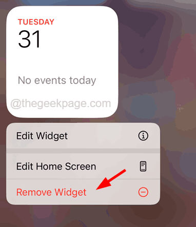 Remove Widget Context Menu 11zon