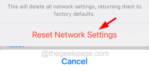 Confirm Reset Network Settings 11zon
