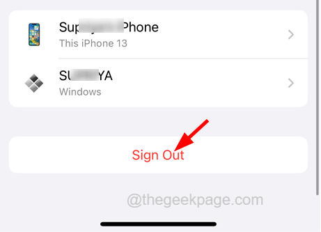 sign out is unavailable due to restrictions