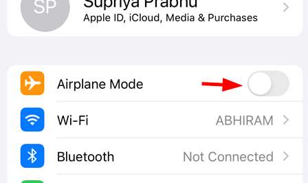 Disable Airplane Mode 11zon