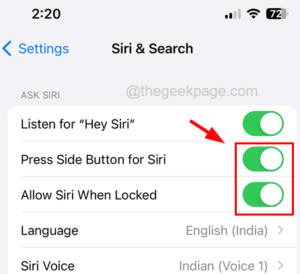 Enable Other Two Hey Siri Options 11zon