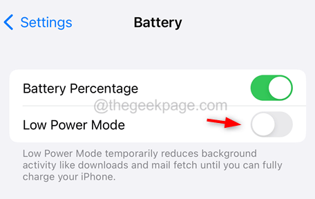 Low Power Mode Disable 11zon
