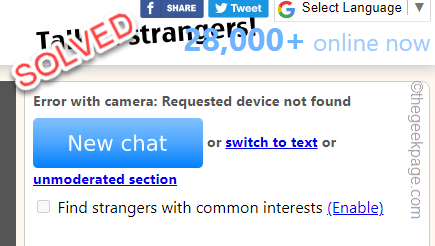 aansporing Achtervolging Meerdere How to Fix Omegle Camera not working on Chrome