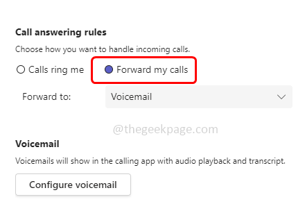 Forward Calls