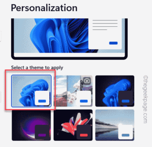 select a theme min