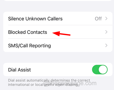 Blocked Contacts 11zon