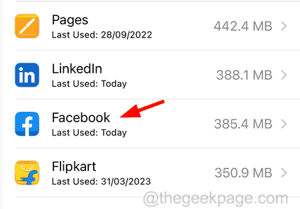 Facebook from iPhone Storage 11zon
