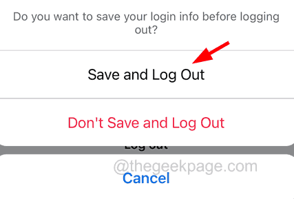 Save and Log Out 11zon