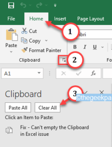 How to Fix Cannot empty the Clipboard in Excel issue