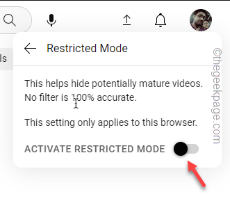 deactivate restricted mode min