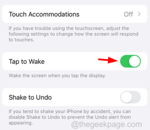 enable tap to wake settings 11zon