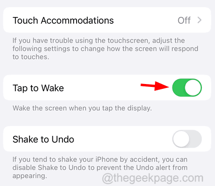 enable tap to wake settings 11zon