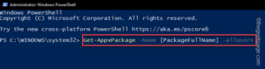 Package was not found uninstall issue error code 0x80073CF1 Fix