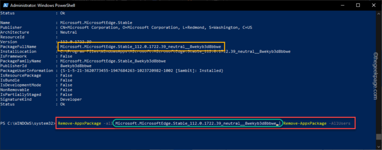 Package was not found uninstall issue error code 0x80073CF1 Fix