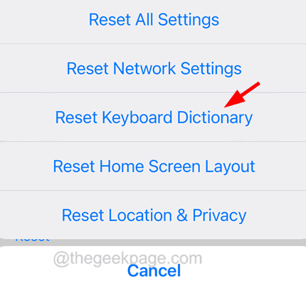 Reset Keyboard Dictionary 11zon