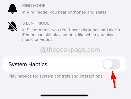 disable system haptics 11zon