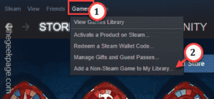 add xbox game to steam library