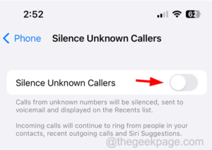 Disable Silence Unknown Callers 11zon