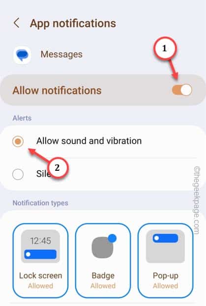 allow sound and vibration min
