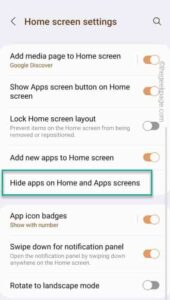 apps disappeared from home screen android samsung