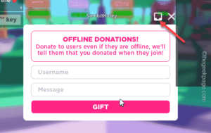 How to claim Robux from Pls Donate in Roblox