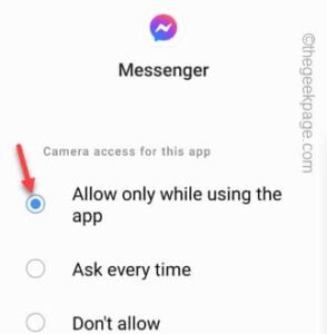 allow only while using the appo min 1 e1696345171838
