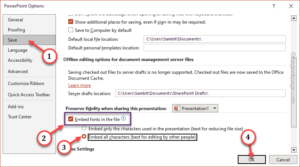 embedded fonts save min