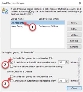 Automatic Send Receive not working in Outlook