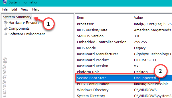How to Fix Click to Do Couldn't Highlight Anything in Windows 11 2 secure boot state min e1791818831936