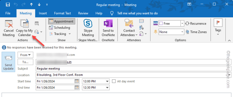 How to recover a deleted meeting in MS Outlook