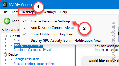 enable developer settings min