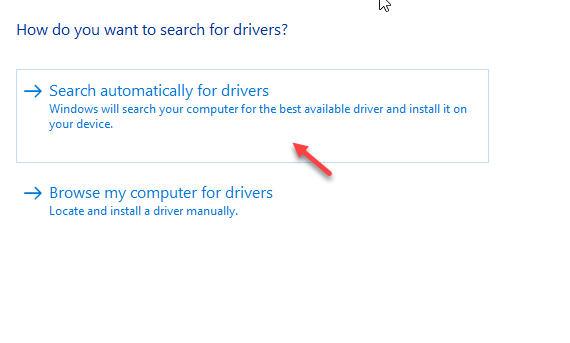 search automatically for drivers min