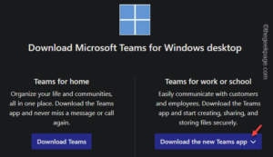 download teams for work min