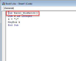 Run time Error 13 type mismatch in Excel Visual Basic : Fix