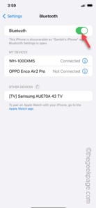 bluetooth on min