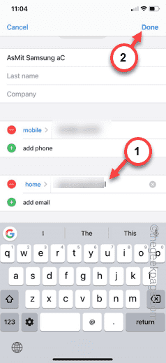 FaceTime and call buttons disabled for one contact: Fix 2 change done min 1