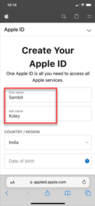 change the apple id min