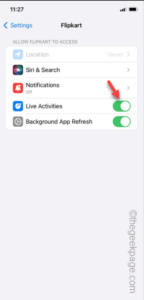 live activtities flipkart min