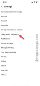video quality prefs min